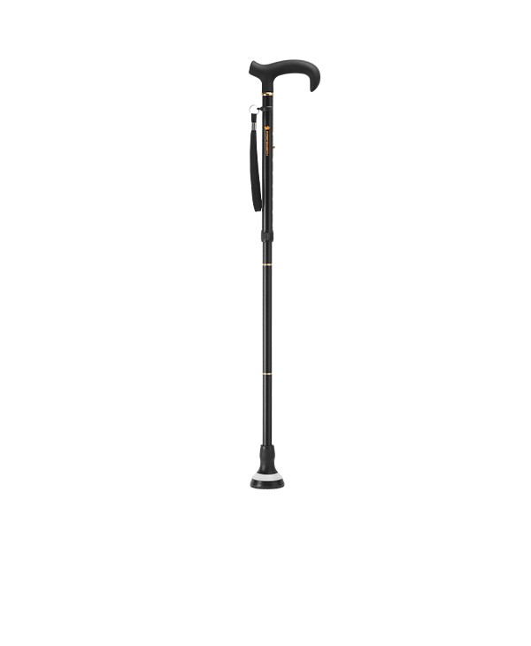 Forcemech GlowGuard® Stylish Foldable Walking Cane - Glossy Finish